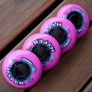 Hyper Formula G Era Indoor Inline Skates Wheel 76mm 74A Pink - 4 Pack - Lucky Skates