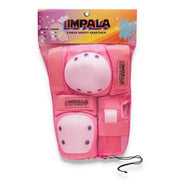 Impala Adult Pad Set Pink Knee Pads, Elbow Pads, Wrist Guards - Lucky Skates