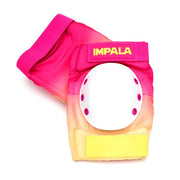 Impala Adult Pad Set Tropicana Knee Pads Yellow Pink - Lucky Skates