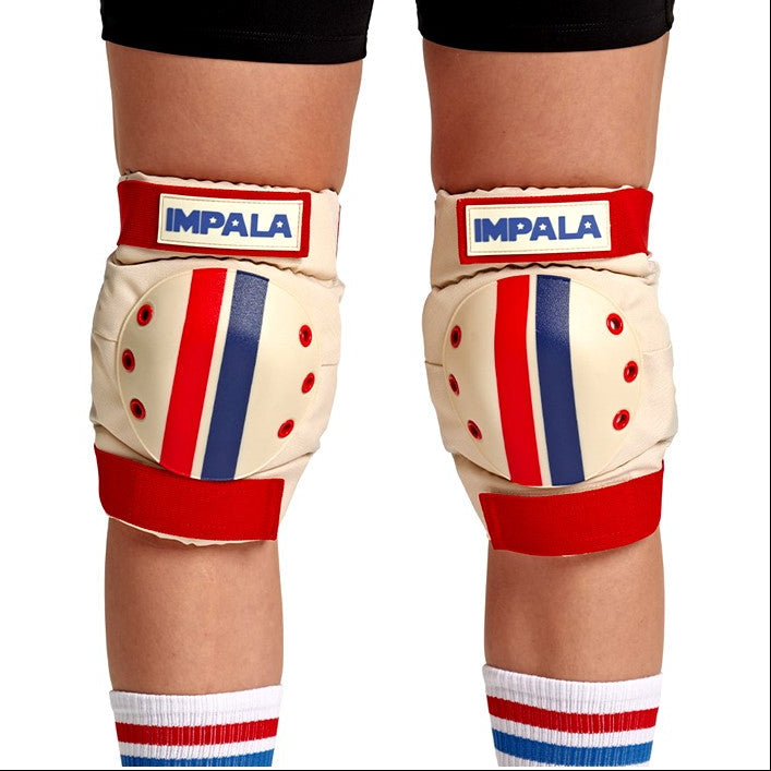Impala Adult Pad Set Vintage Stripe Knee Pads - Lucky Skates
