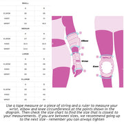 Impala Adult Pad Protective Knee Pads, Wrist Guards, Elbow Pads Size Chart - Lucky Skates