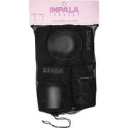 Impala Adult Pad Protective Skate Set Black Elbow Pads, Wrist Guards - Lucky Skates