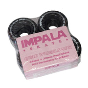 Impala Roller Skate Wheels 82a 58mm Black 4 Pack - Lucky Skates 