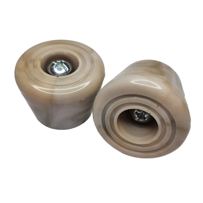 Impala Bolt On Roller Skate Toe Stops Marawa Cream Swirl Marble - Lucky Skates