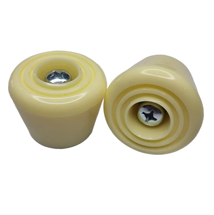 Impala Bolt On Roller Skate Toe Stops Cream Yellow - Lucky Skates