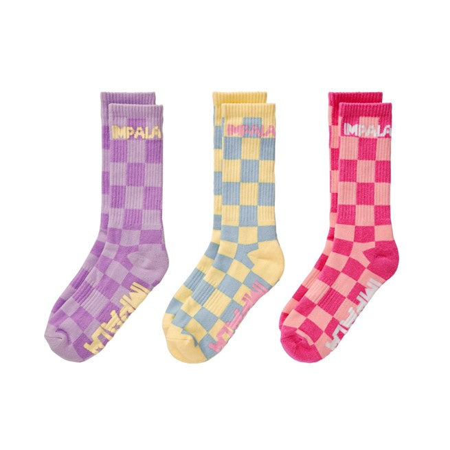 Impala Checker 3 Pack Socks