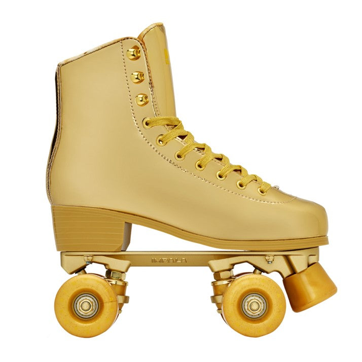 metallic gold high top skates