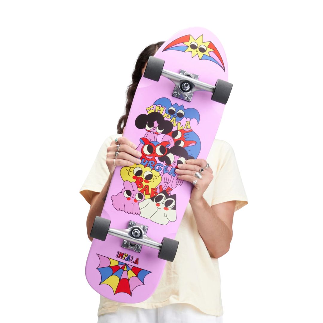Impala Hera Cruiserboard Burger Babie Pink Skateboard - Lucky Skates 