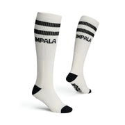 Impala Knee High Stripe Black Creme Socks - Lucky Skates 