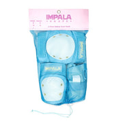 Impala Junior Pad Set Sky Light Blue Knee Pads Elbow Pads Wrist Guards - Lucky Skates