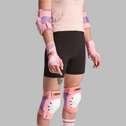 Impala Pad Set Pink Purple Knee Pads Elbow Pads Wrist Guards - Lucky Skates