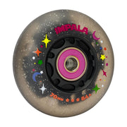 Impala Light Up Black Twinkle LED Inline Wheels with Bearings 70mm 84A - Lucky Skates 