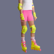 Impala Barbie Protective Set Bright Yellow - Knee Pads, Elbow Pads, Wrist Guards - Lucky Skates
