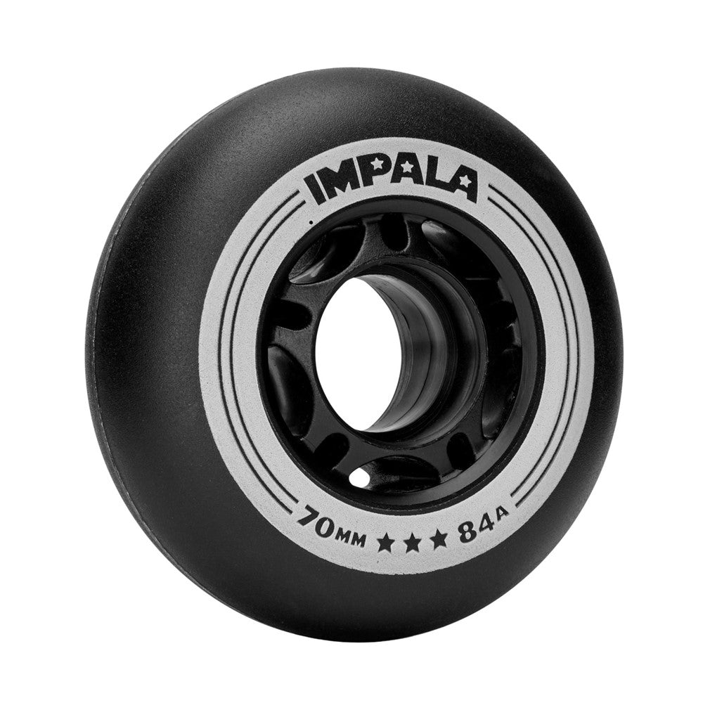 Impala Lightspeed Black Inline Wheels 70mm 84A - Lucky Skates