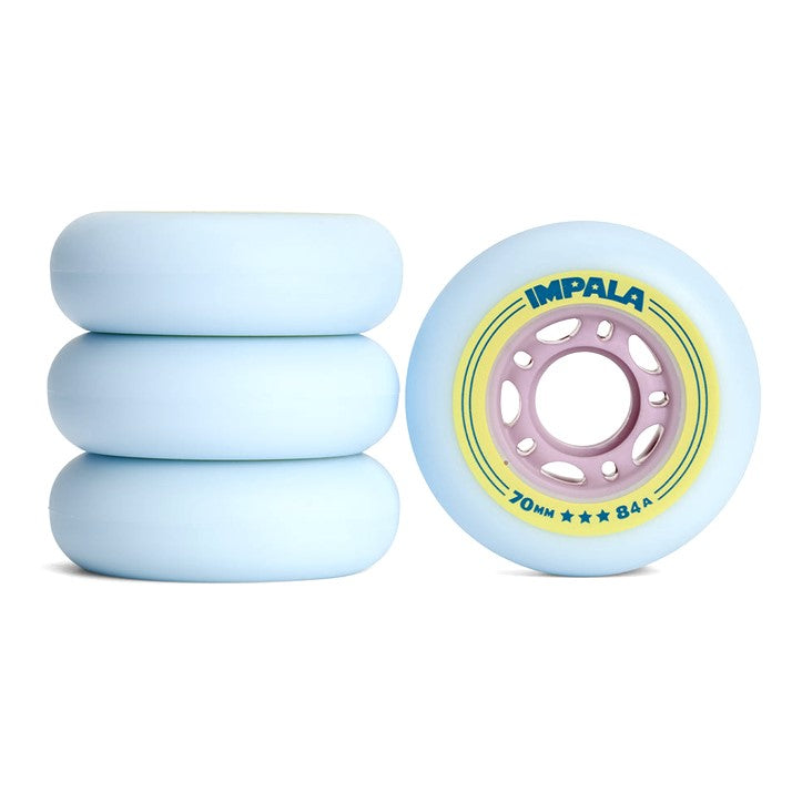 Impala Lightspeed Blue Inline Wheels 70mm 84A - 4 Pack - Lucky Skates