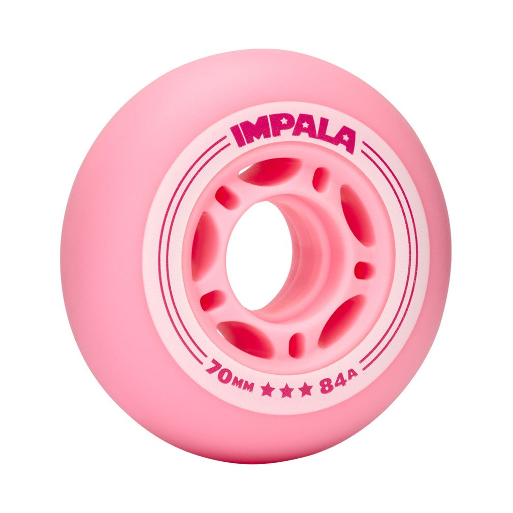 Impala Lightspeed Bubblegum Pink Inline Wheels 70mm 84A - Lucky Skates