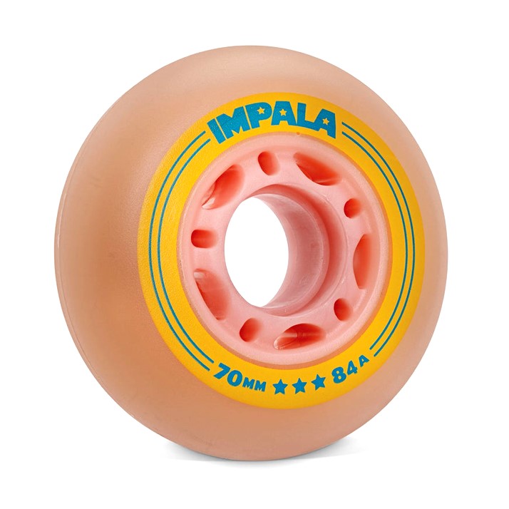 Impala Lightspeed Pink Inline Skate Wheels 70mm 84a - Lucky Skates