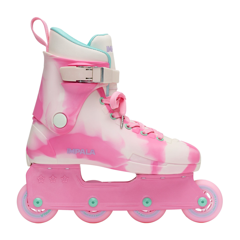 Impala Lightspeed Sherbet Swirl Inline Skates Pink White - Lucky Skates 