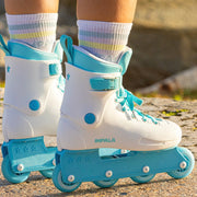 Impala Lightspeed White Blue Ice Inline Skates - Lucky Skates