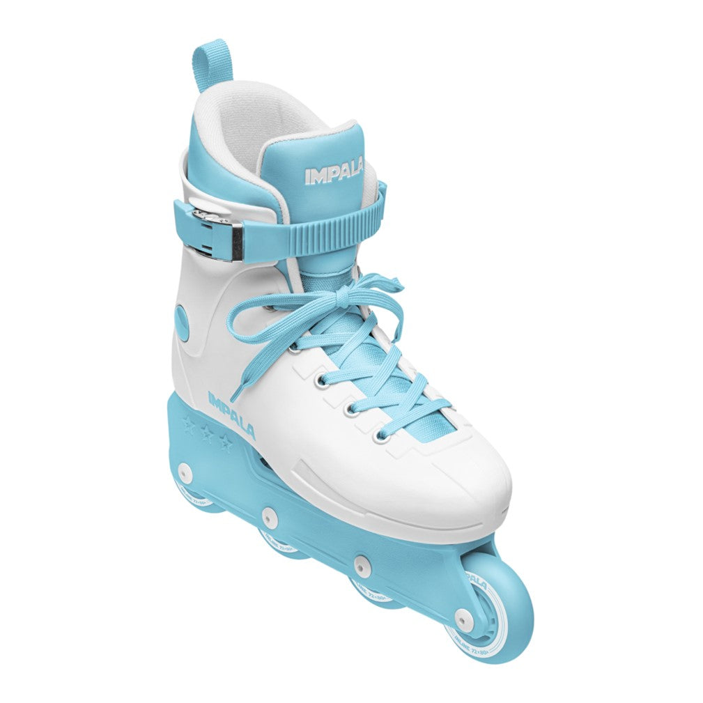 Impala Lightspeed White Blue Ice Inline Skates - Lucky Skates