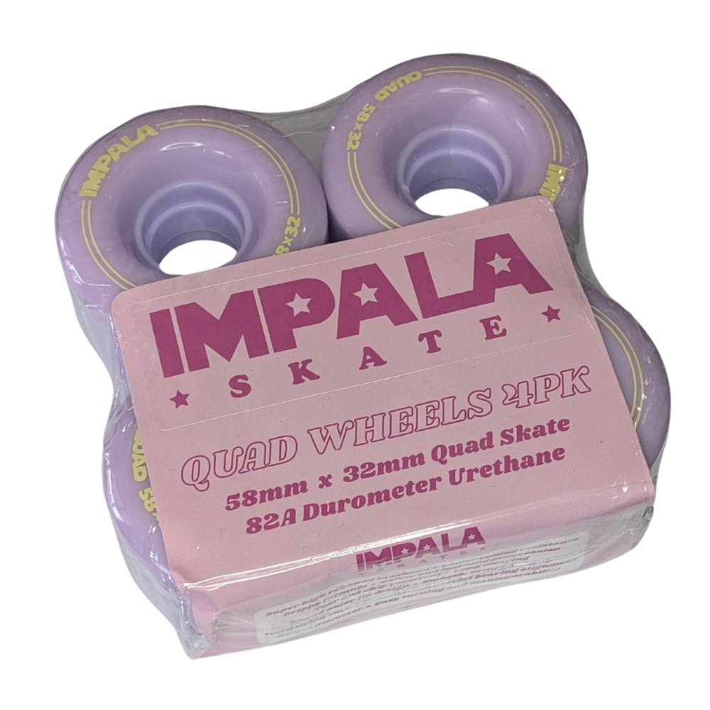 Impala Lilac Purple Outdoor Hybrid Roller Skate Wheels 82a 58mm 4 Pack - Lucky Skates
