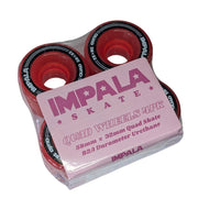 Impala Red Outdoor Hybrid Roller Skate Wheels 82a 58mm 4 Pack - Lucky Skates