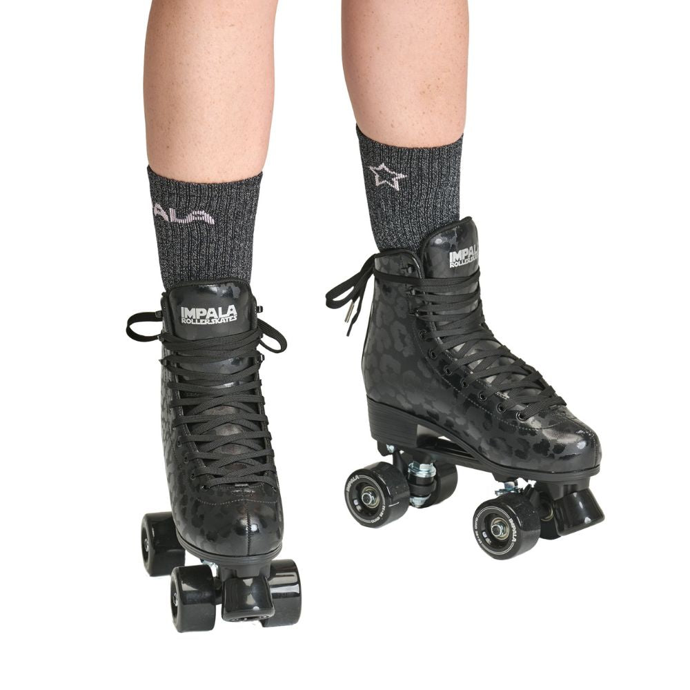 Impala Roller Skates Black Leopard Print - Lucky Skates 