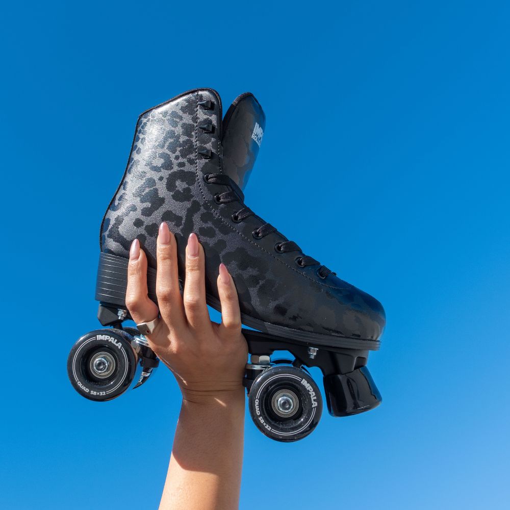 Impala Roller Skates Black Leopard Print - Lucky Skates 