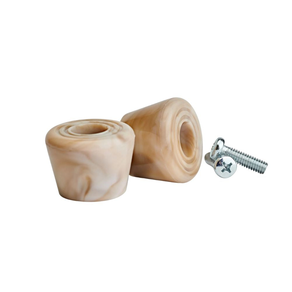 Impala Roller Skates Bolt On Toe Stops Brakes Marble Cream Swirl - Lucky Skates 