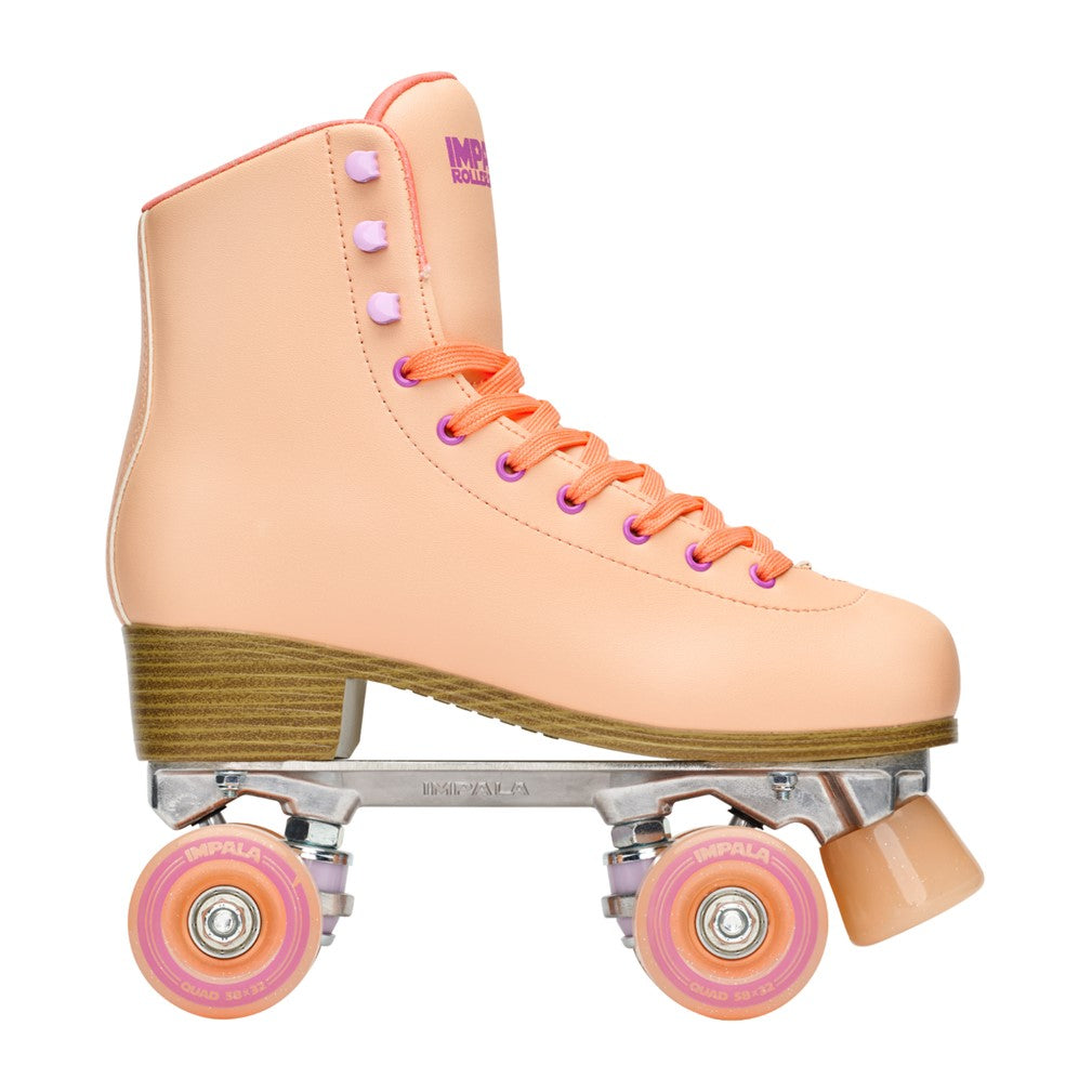 Impala Apricot Peach High Top Retro Roller Skates - Lucky Skates 