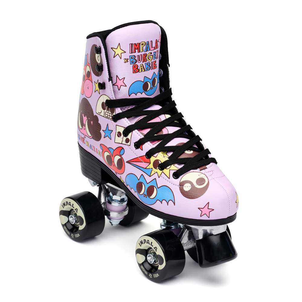 Impala High Top retro Quad Burger Babie Cartoon Quad Roller Skates - Lucky Skates 