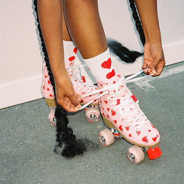 Falling Hearts Impala Roller Skates - Lucky Skates