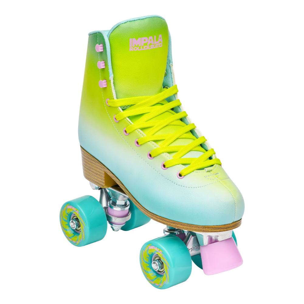 Impala Lime Spritzer Roller Skates Green Pink Ombre - Lucky Skates