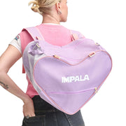 Impala Heart Shape Skate Inline Skate Bag, Ice Skate Bag, Lavender Purple - Lucky Skates 