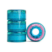 Impala Blue Glitter Indoor Outdoor Roller Skate Wheels 82a 58mm 4 Pack - Lucky Skates
