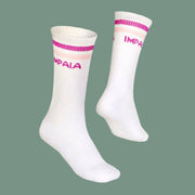 Impala White/Pastel Stripe Socks - Lucky Skates