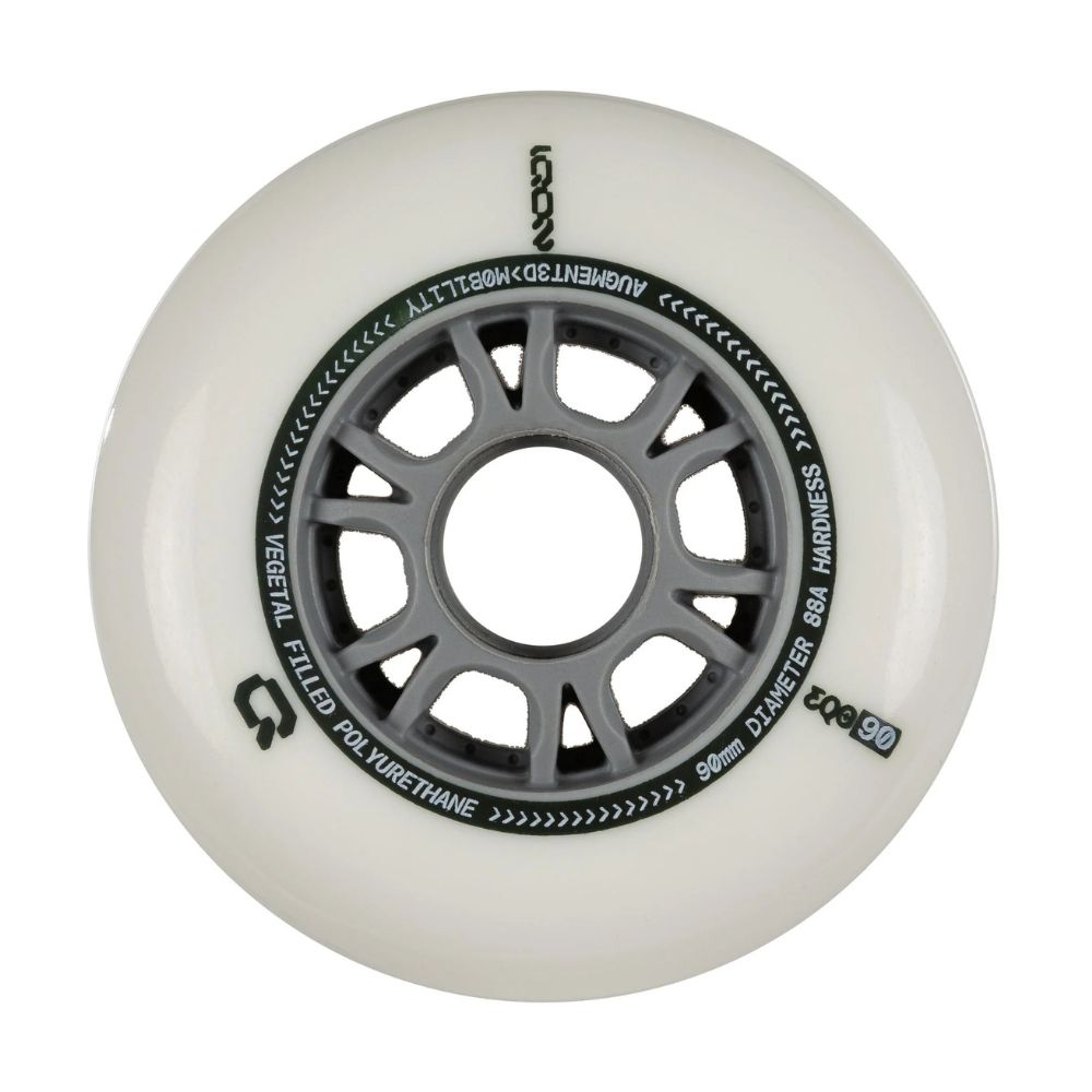 IQON EQO Inline Wheels 100mm 88A Natural Grey - Lucky Skates