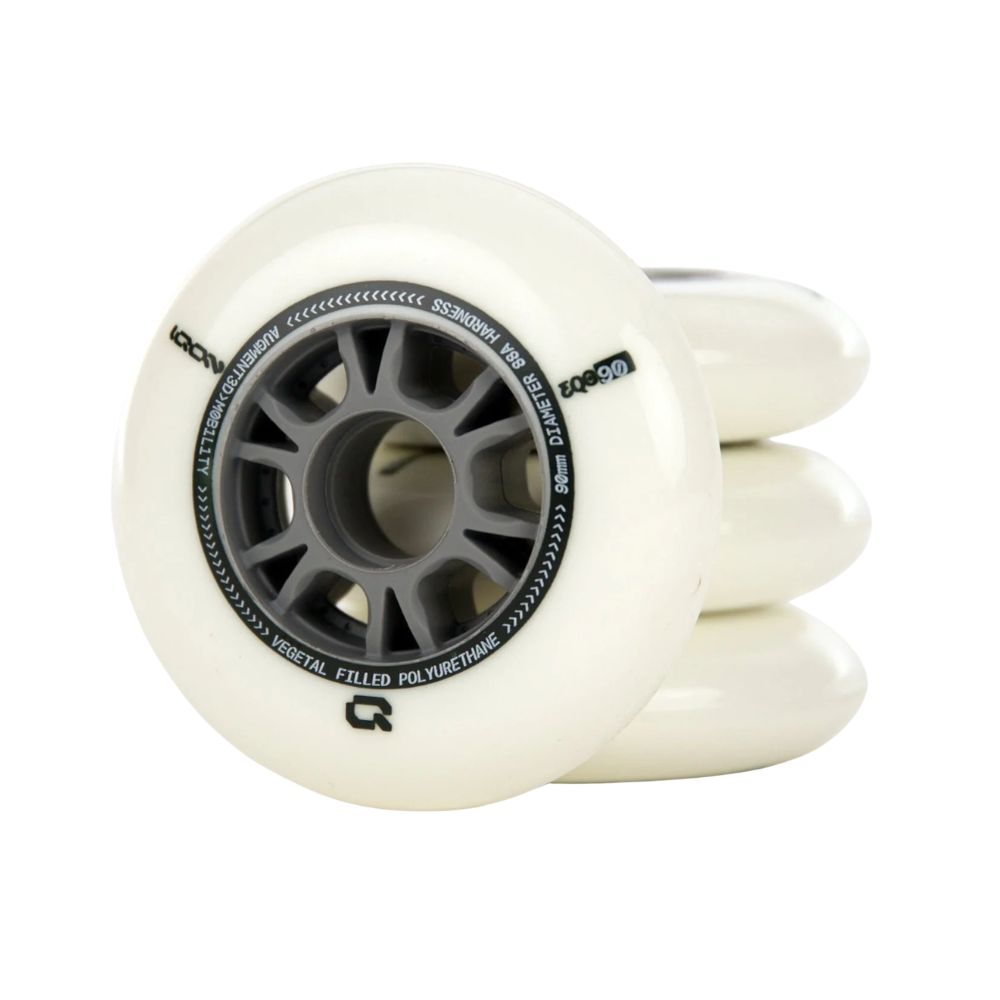 IQON EQO Inline Wheels 100mm 88A Natural Grey 4 Pack - Lucky Skates