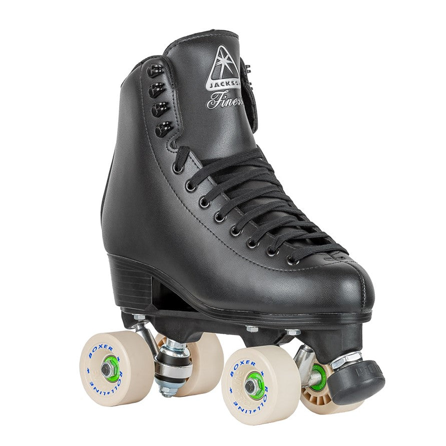 Jackson Finesse Boxer Black Indoor Artistic Roller Skates - Lucky Skates