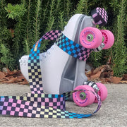 Jackson Finesse Boxer White Artistic Indoor Roller Skates - Lucky Skates