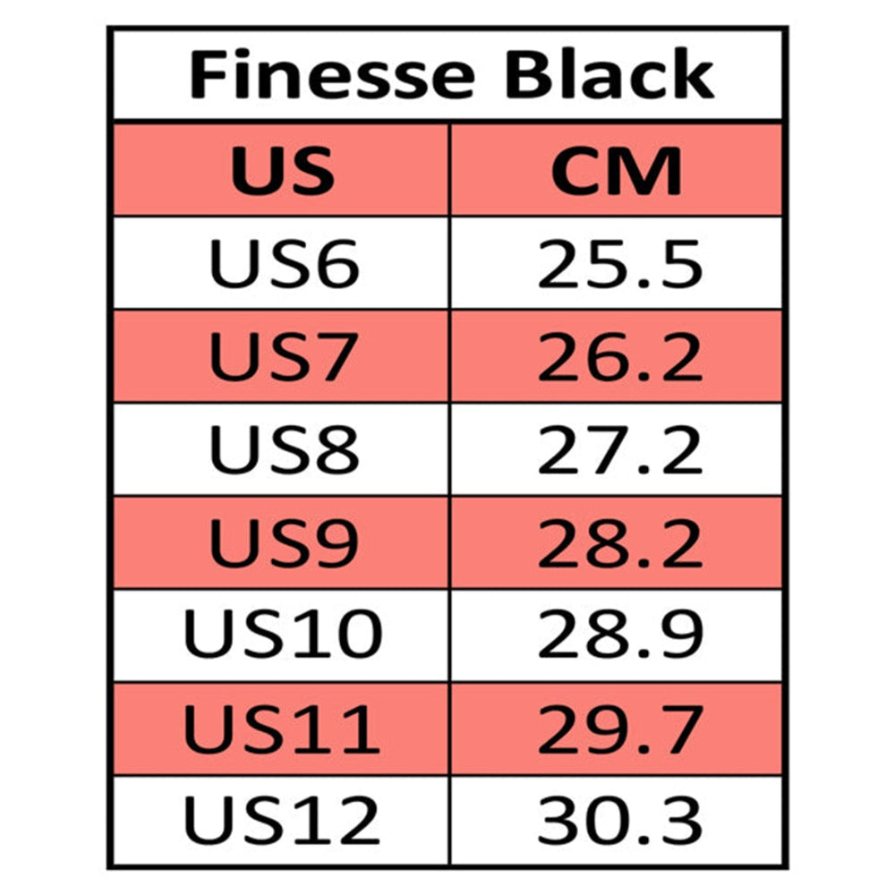 Jackson Finesse Black Roller Skate Size Chart - Lucky Skates