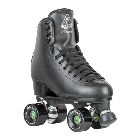 Jackson Finesse Pulse Lite Black High Top Roller Skates Outdoor Wheels - Lucky Skates