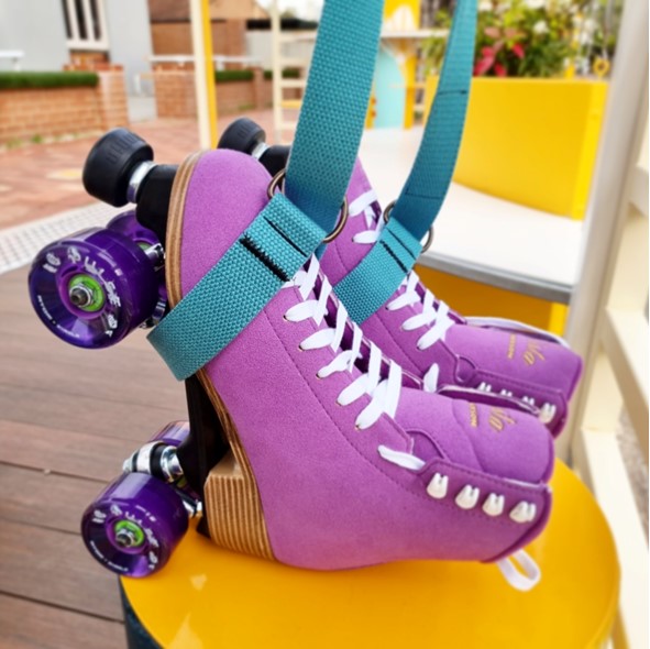 Jackson Vista Purple High Top Quad Roller Skates - Lucky Skates