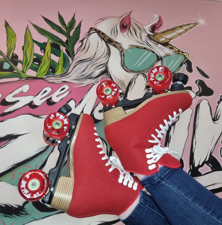 Jackson Vista Red Roller Skates - Lucky Skates