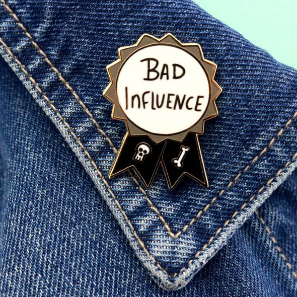 Bad Influence Award Pin - Lucky Skates