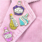 Jubly Umph Courage Sass Bravery Boldness Pin - Lucky Skates