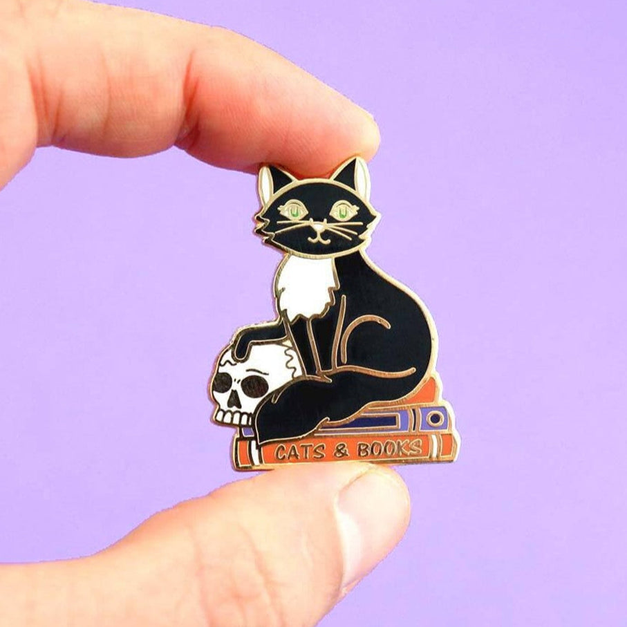 Jubly Umph Cats And Books Pin - Lucky Skates