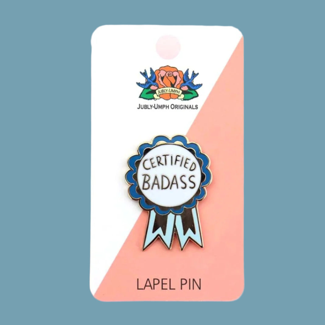 Jubly Umph Certified Badass Pin - Lucky Skates