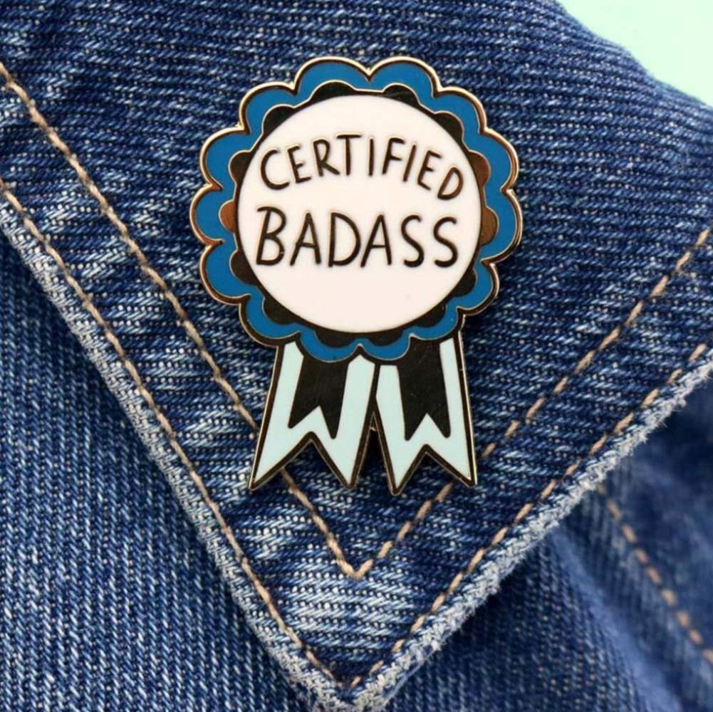 Jubly Umph Certified Badass Pin - Lucky Skates