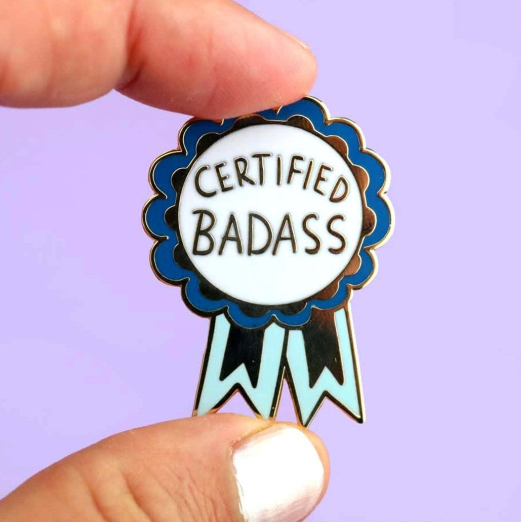 Jubly Umph Certified Badass Pin - Lucky Skates